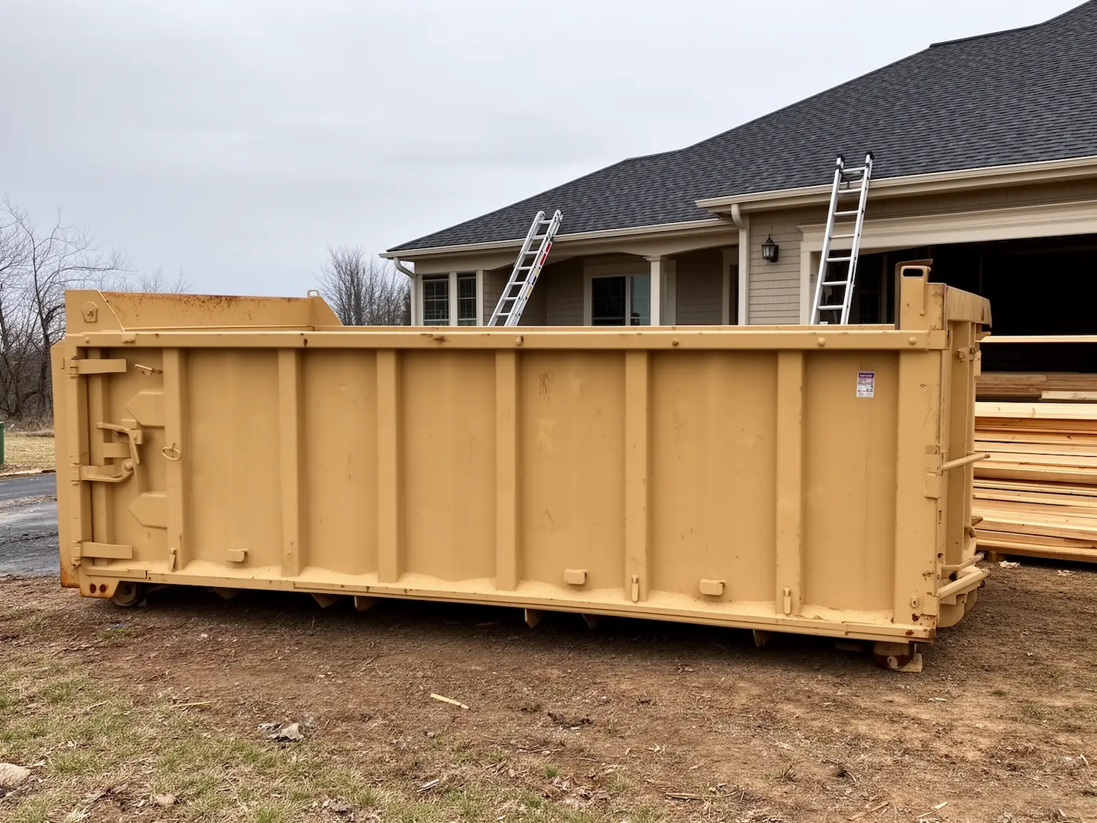 Roll-off dumpster from Leonard & Erwin Dumpster Rental in Detroit, MI